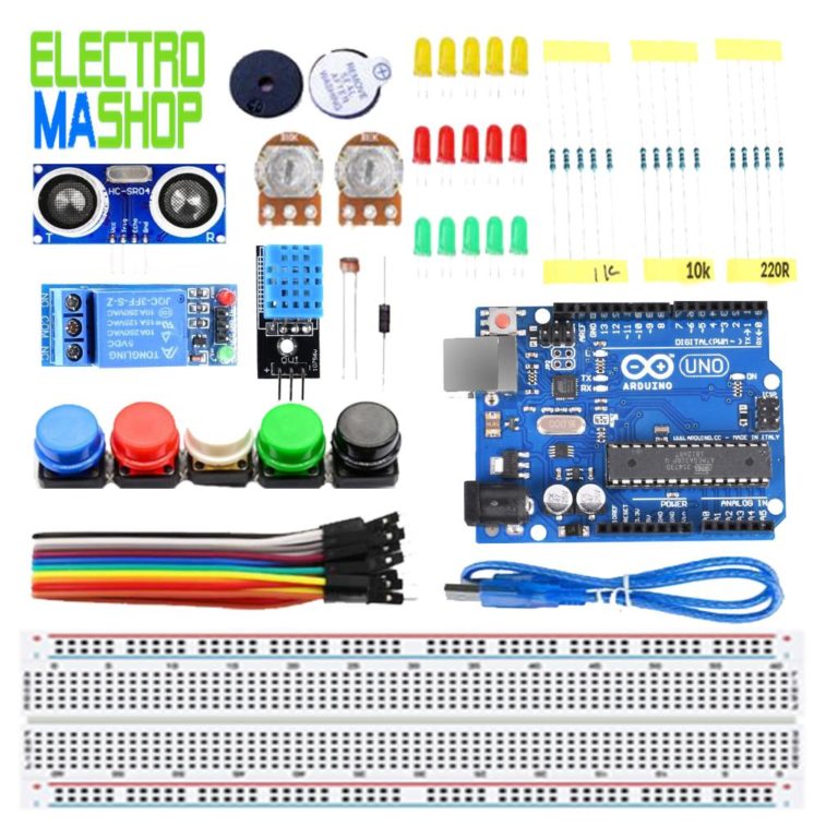 Pack arduino uno r3 starter 3 maroc vente en ligne pack arduino uno